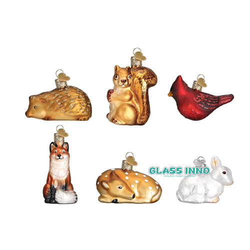Glass Christams animals 1