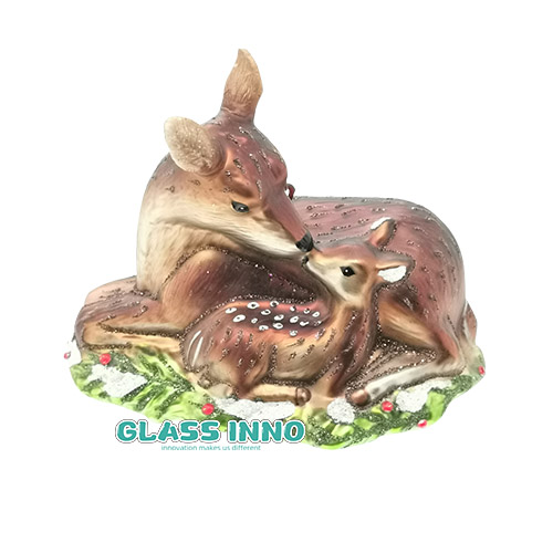 Glass Christams deer 