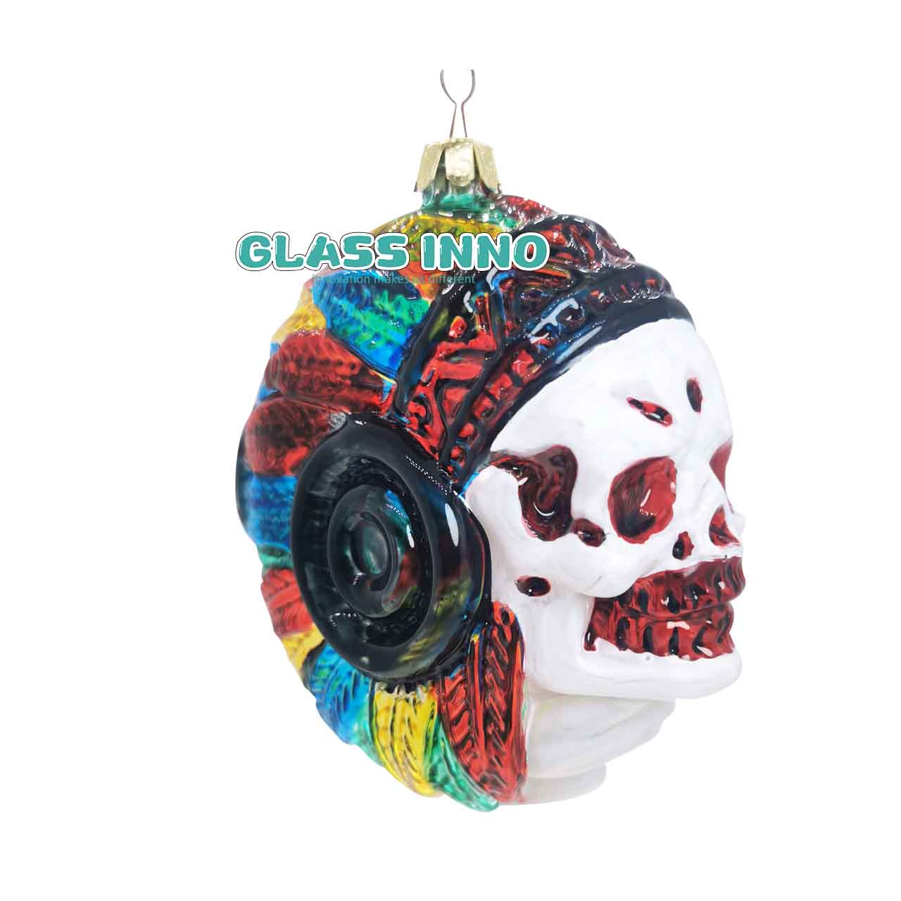 Glass Halloween Skull