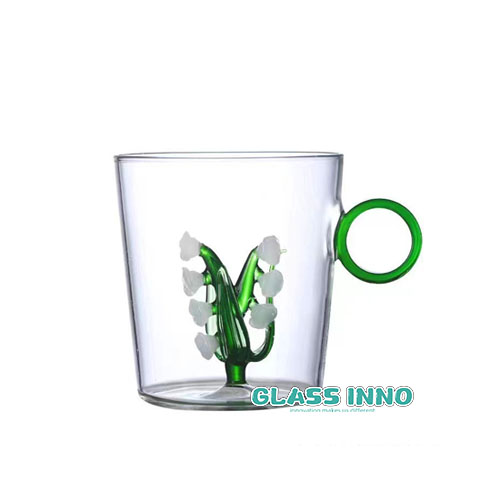 Glass grass cup 